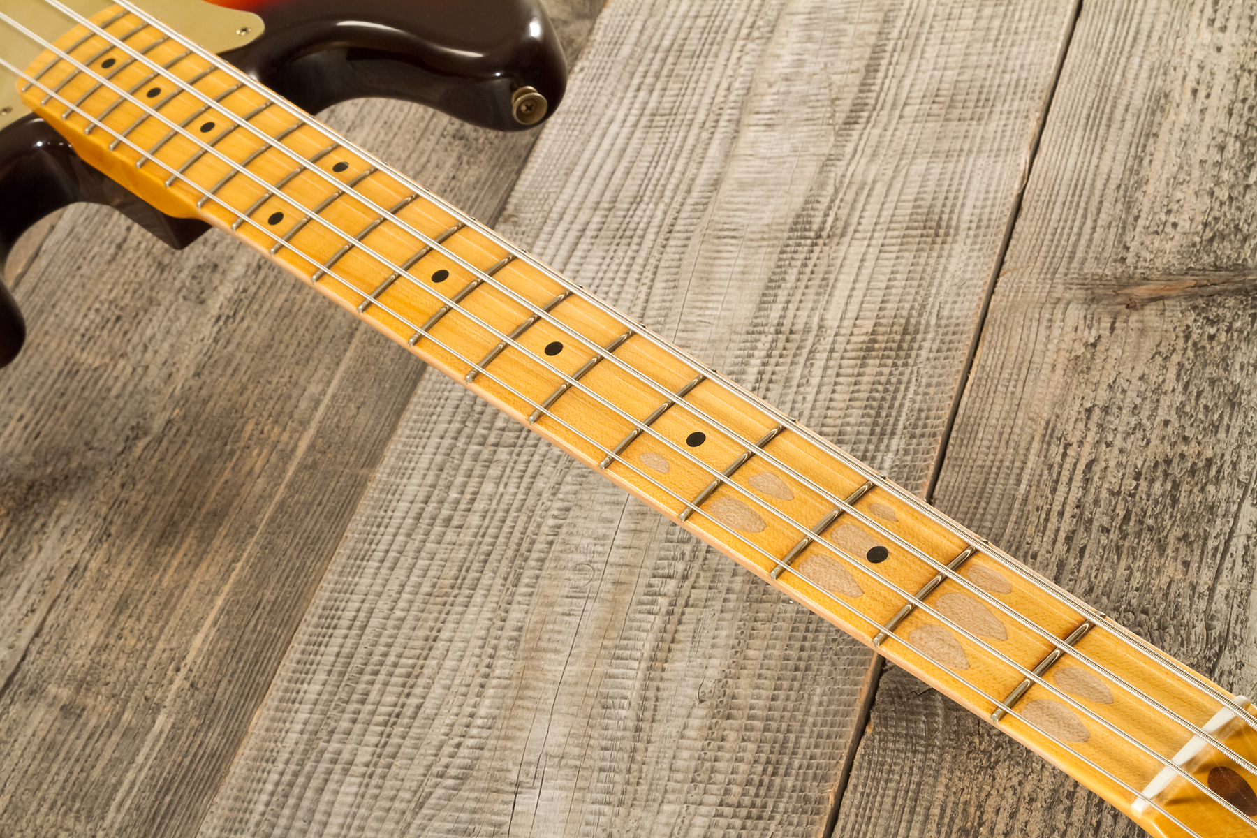 Fender Custom Shop Precision Bass 1958 Mn #cz578373 - Relic Chocolate 3-color Sunburst - Solid body elektrische bas - Variation 5