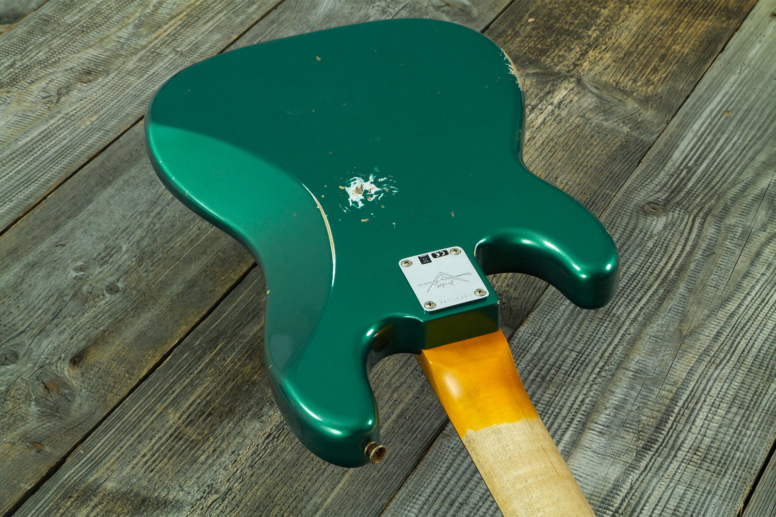 Fender Custom Shop Precision Bass 1960 Rw #cz590976 - Relic British Racing Green - Solid body elektrische bas - Variation 9