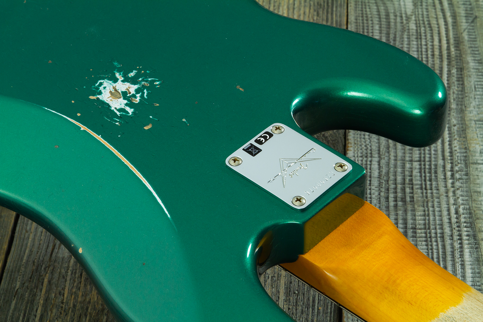 Fender Custom Shop Precision Bass 1960 Rw #cz590976 - Relic British Racing Green - Solid body elektrische bas - Variation 10