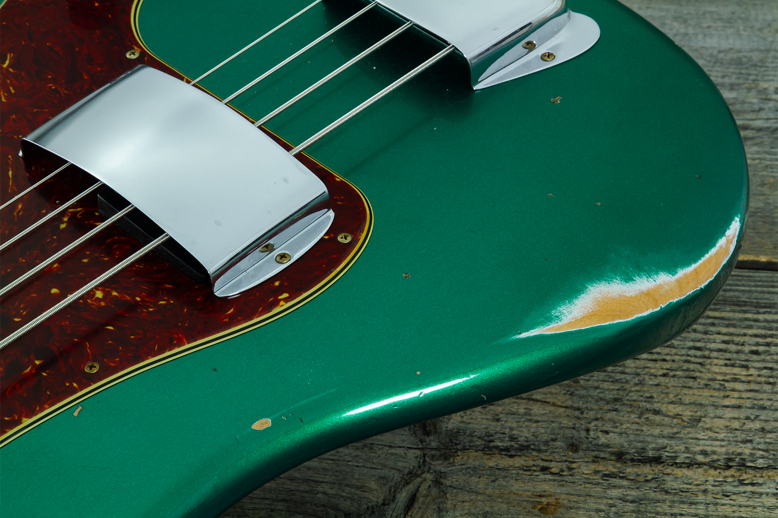 Fender Custom Shop Precision Bass 1960 Rw #cz590976 - Relic British Racing Green - Solid body elektrische bas - Variation 3