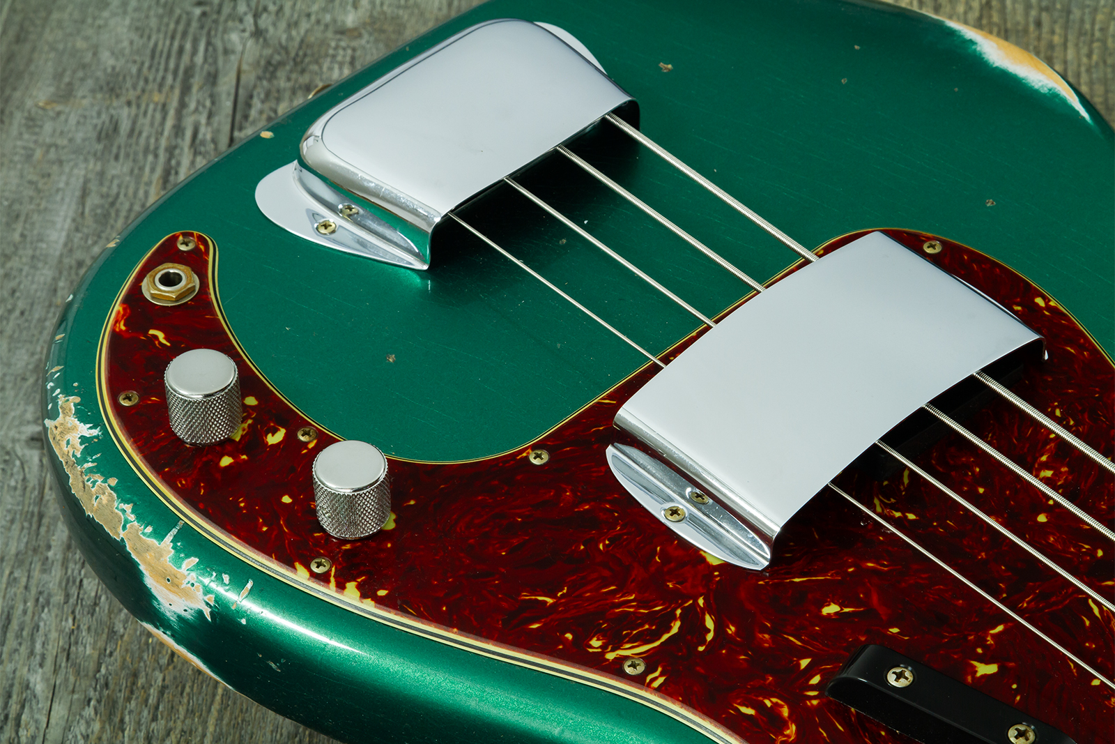 Fender Custom Shop Precision Bass 1960 Rw #cz590976 - Relic British Racing Green - Solid body elektrische bas - Variation 4