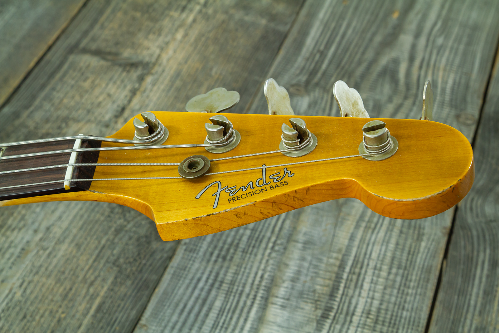 Fender Custom Shop Precision Bass 1960 Rw #cz590976 - Relic British Racing Green - Solid body elektrische bas - Variation 7