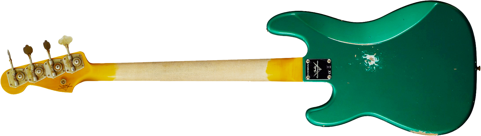 Fender Custom Shop Precision Bass 1960 Rw #cz590976 - Relic British Racing Green - Solid body elektrische bas - Variation 8