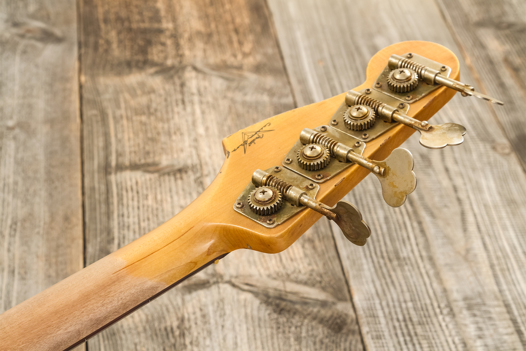 Fender Custom Shop Precision Bass 1960 Rw #r139029 - Heavy Relic Olympic White - Solid body elektrische bas - Variation 11