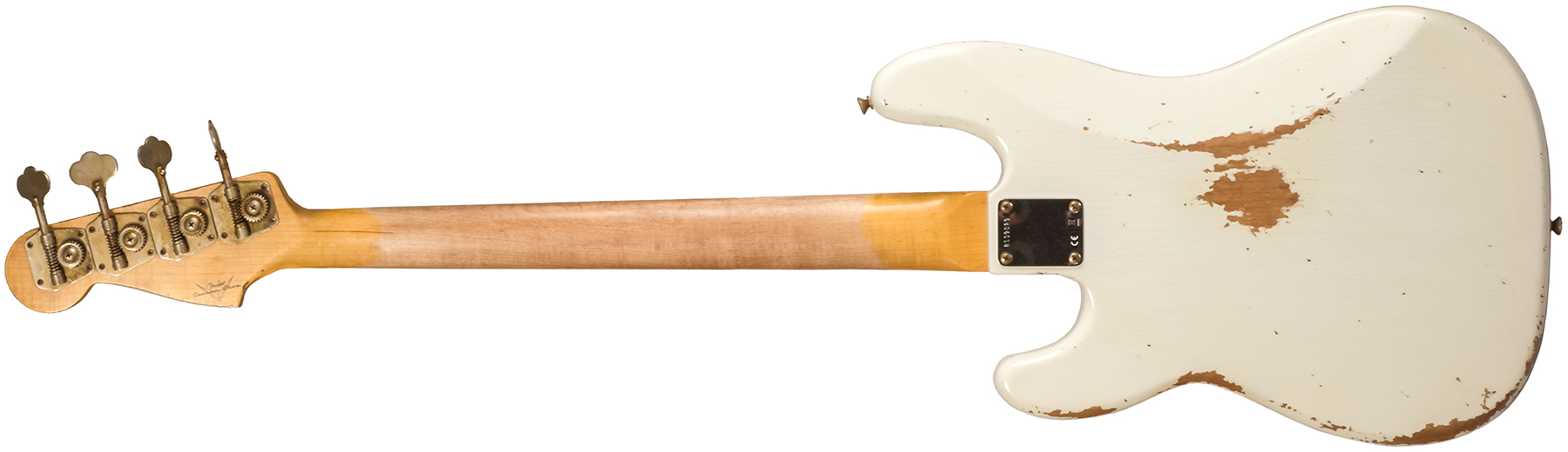 Fender Custom Shop Precision Bass 1960 Rw #r139029 - Heavy Relic Olympic White - Solid body elektrische bas - Variation 2