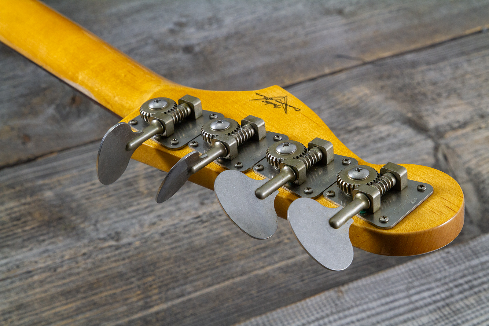 Fender Custom Shop Precision Bass 1960 Rw #r140276 - Journeyman Relic White Blonde - Solid body elektrische bas - Variation 10