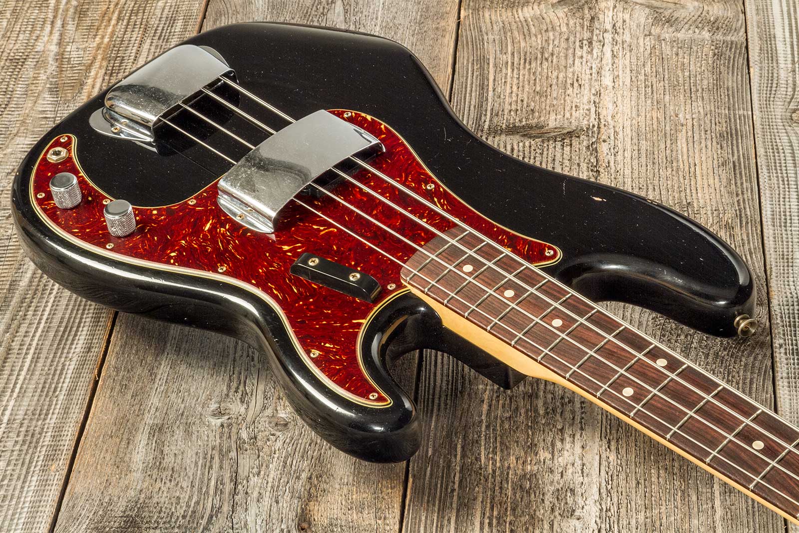 Fender Custom Shop Precision Bass 1962 Rw #r133798 - Journey Man Relic Black - Solid body elektrische bas - Variation 2