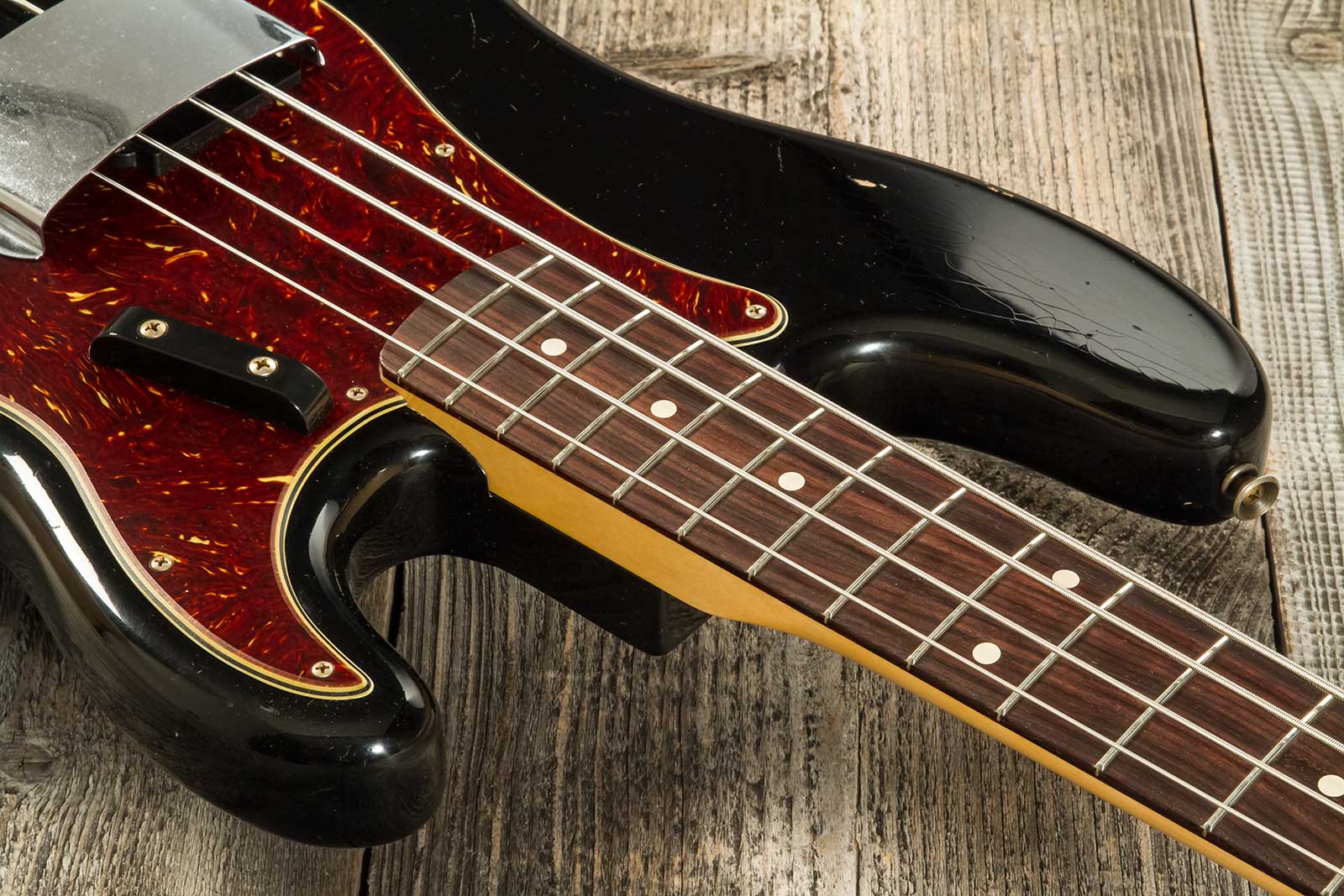 Fender Custom Shop Precision Bass 1962 Rw #r133798 - Journey Man Relic Black - Solid body elektrische bas - Variation 4