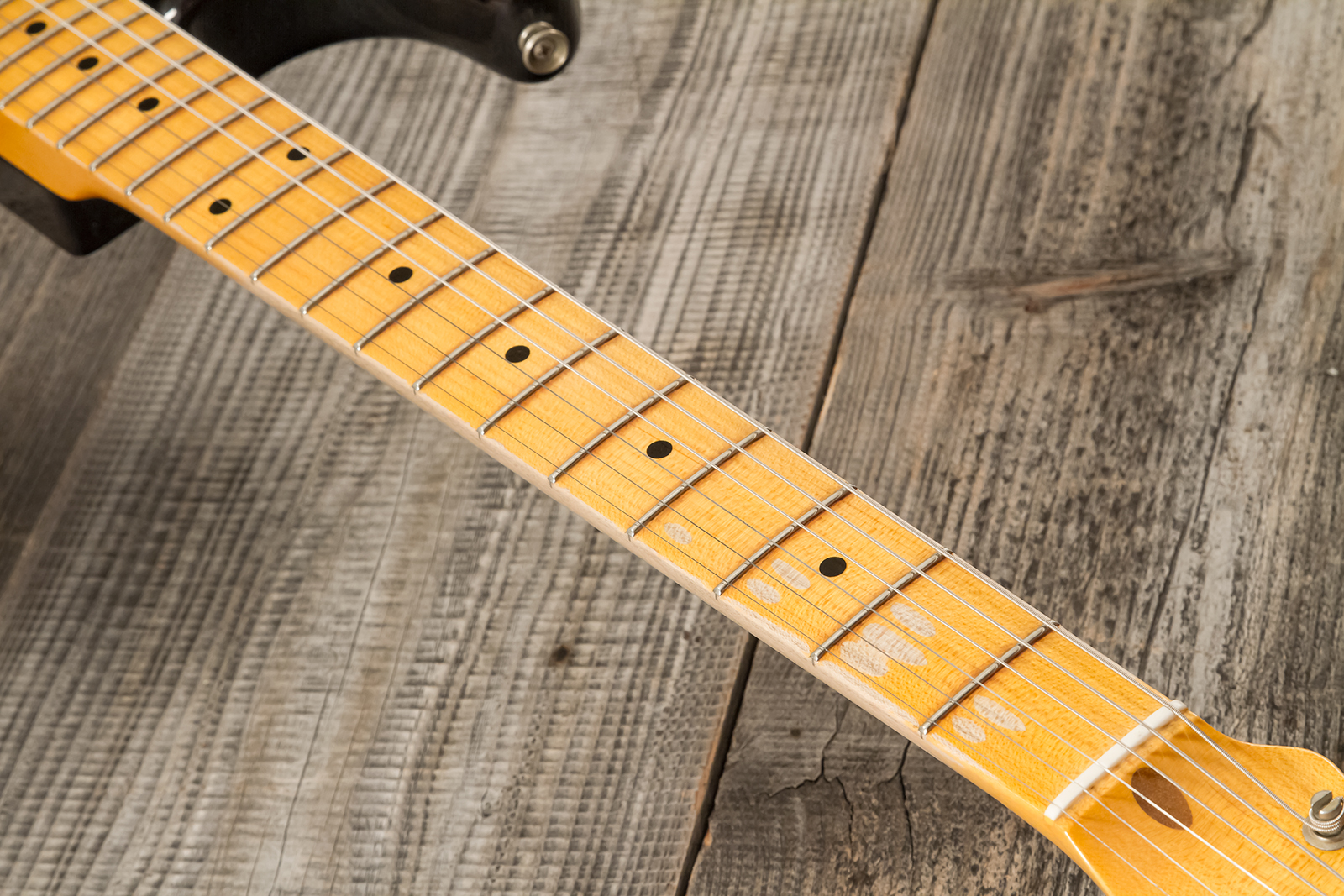 Fender Custom Shop Strat 1954 70th Anniv. 3s Trem Mn #xn4241 - Journeyman Relic Wide-fade 2-color Sunburst - Elektrische gitaar in Strat vorm - Variat