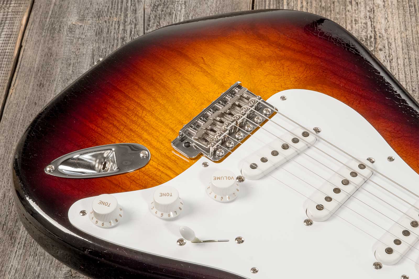 Fender Custom Shop Strat 1954 70th Anniv. 3s Trem Mn #xn4356 - Closet Classic Wide Fade 2-color Sunburst - Elektrische gitaar in Str-vorm - Variation 