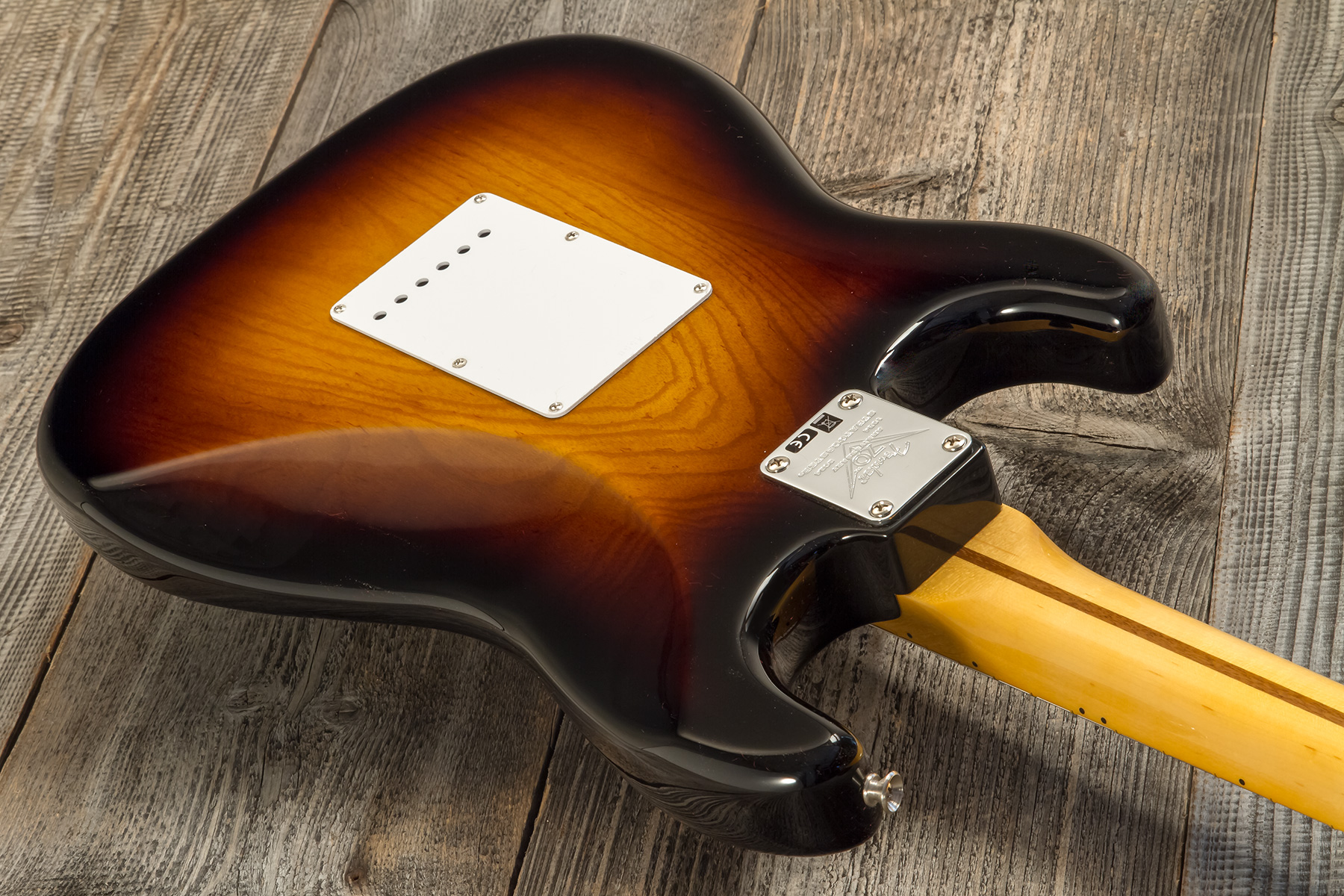 Fender Custom Shop Strat 1954 70th Anniv. 3s Trem Mn #xn4558 - Nos Wide Fade 2-color Sunburst - Elektrische gitaar in Str-vorm - Variation 5