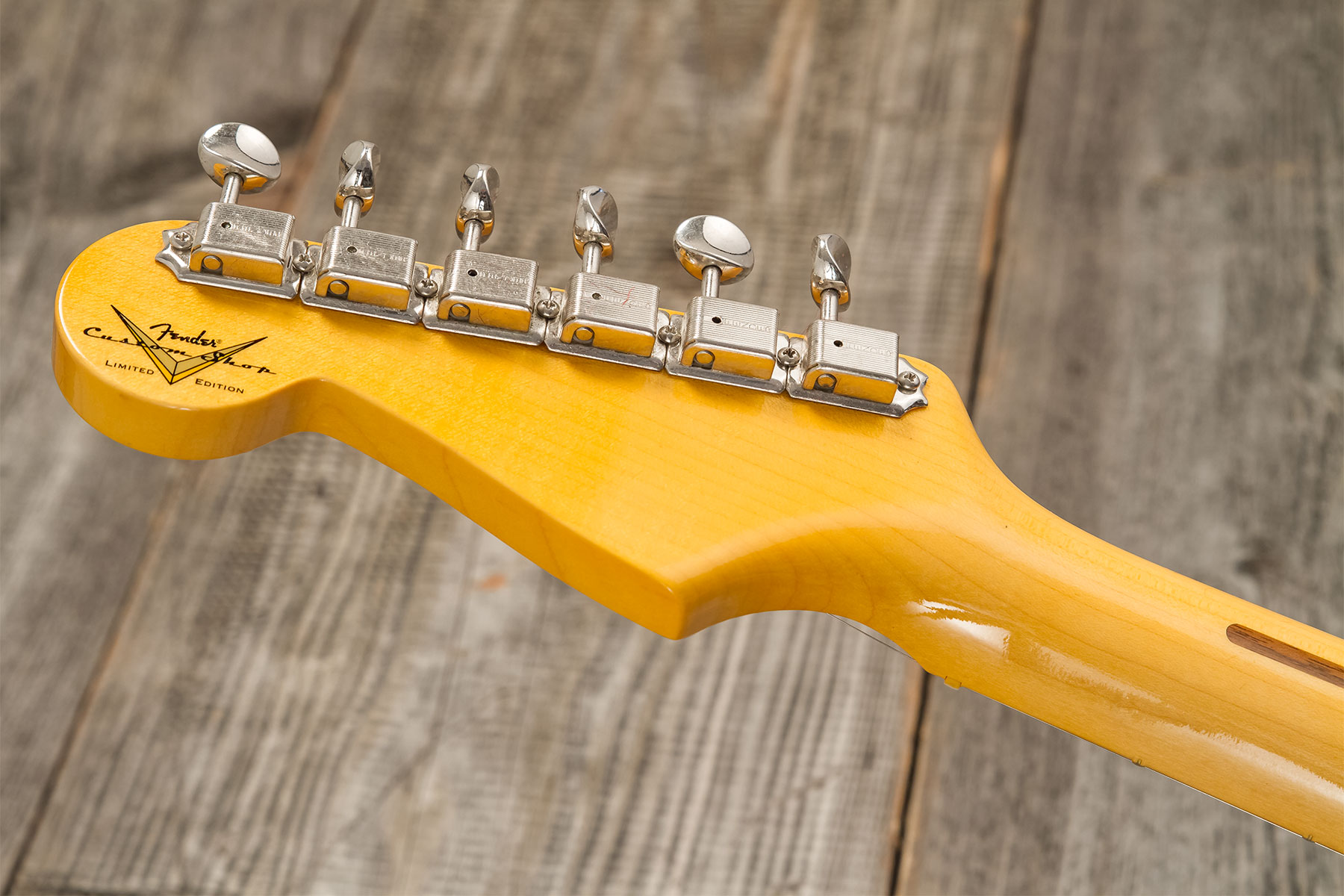 Fender Custom Shop Strat 1954 70th Anniv. #xn4611 3s Trem Mn - Time Capsule Wide Fade 2-color Sunburst - Elektrische gitaar in Str-vorm - Variation 9