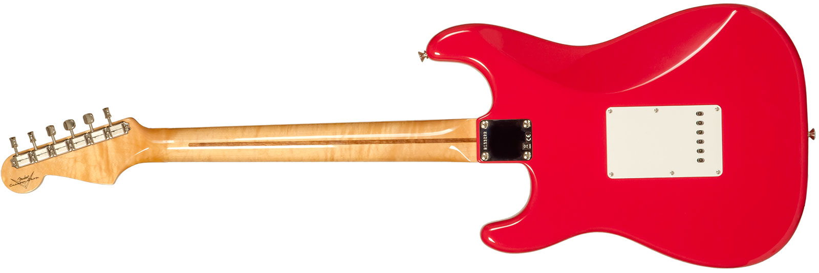 Fender Custom Shop Strat 1956 3s Trem Mn #r133022 - Nos Fiesta Red - Elektrische gitaar in Str-vorm - Variation 1