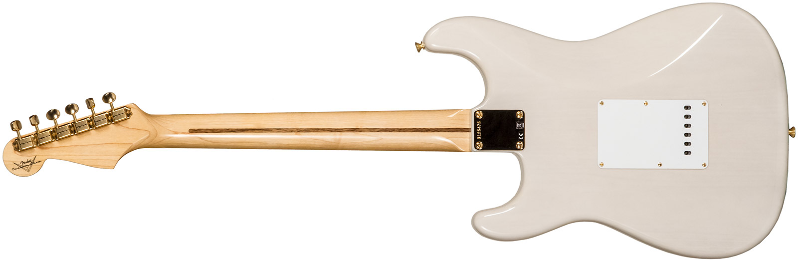 Fender Custom Shop Strat 1957 3s Trem Mn #r125475 - Nos White Blonde - Elektrische gitaar in Str-vorm - Variation 1