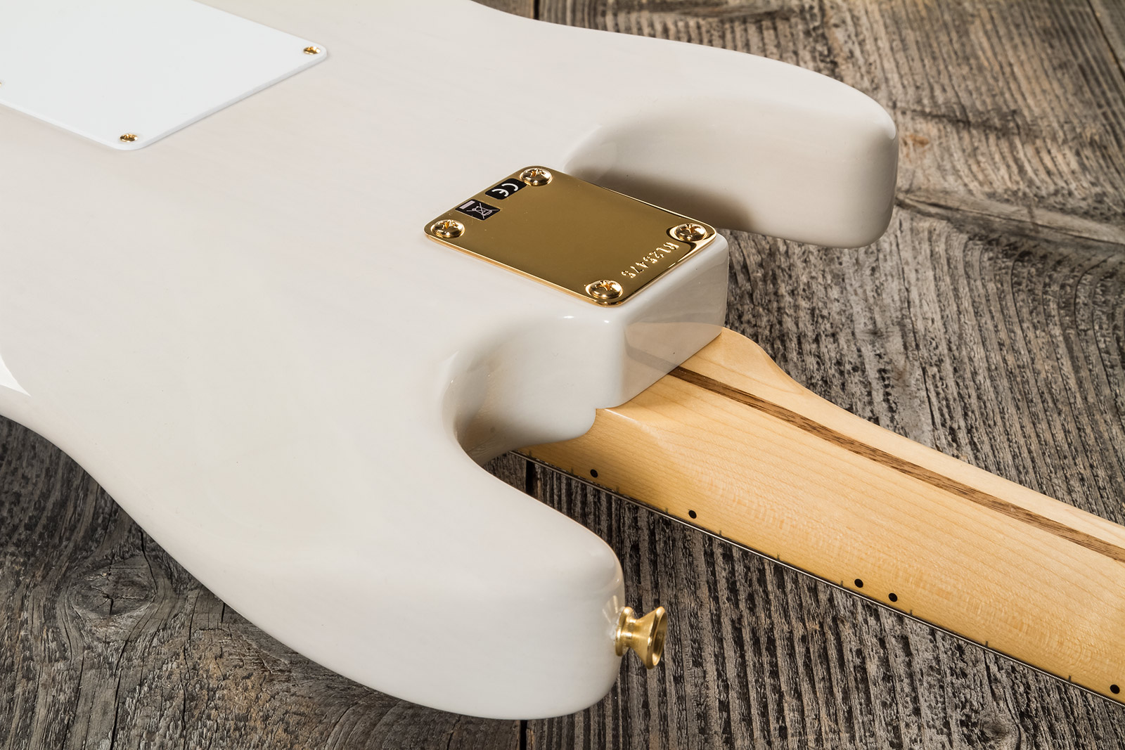 Fender Custom Shop Strat 1957 3s Trem Mn #r125475 - Nos White Blonde - Elektrische gitaar in Str-vorm - Variation 6