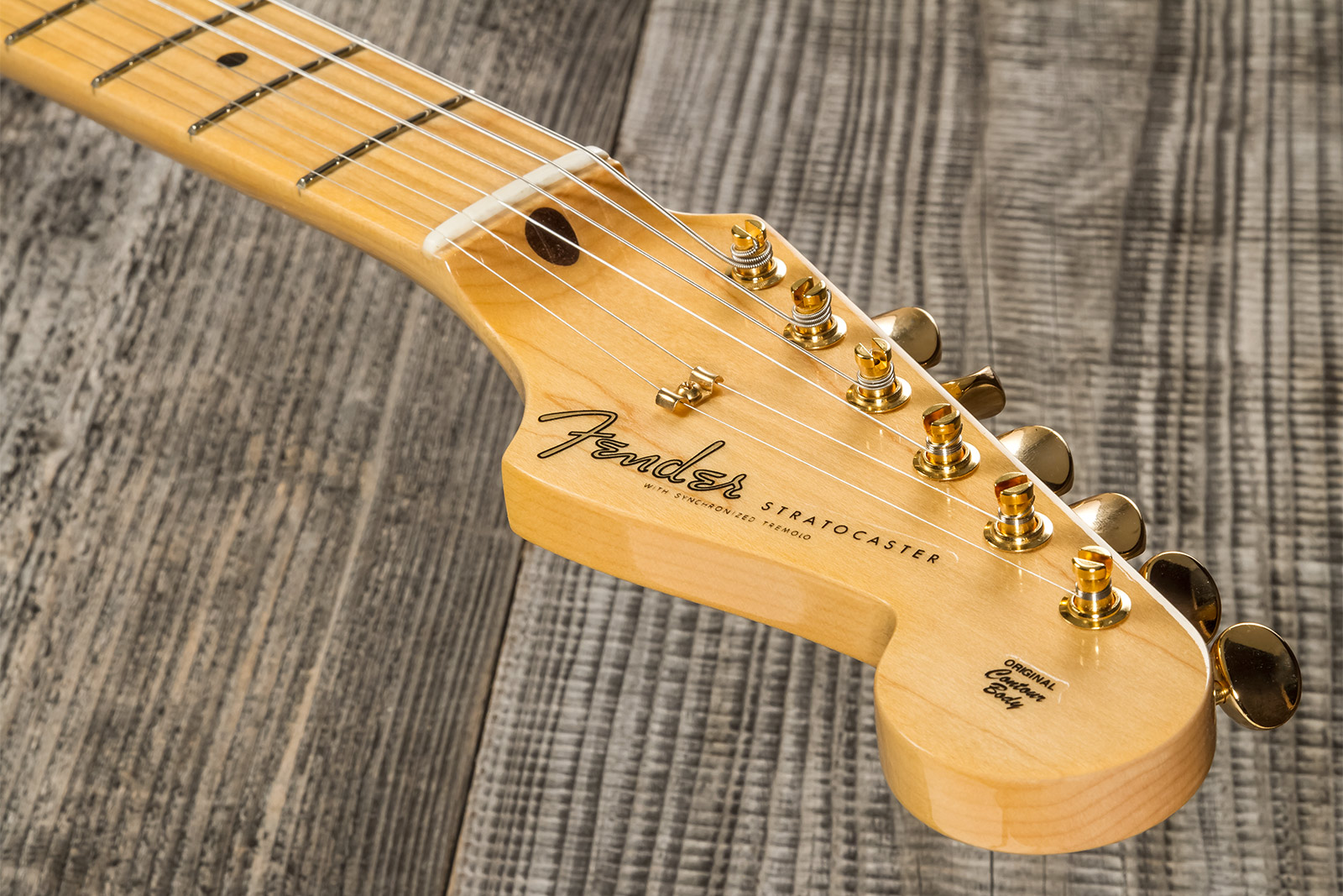 Fender Custom Shop Strat 1957 3s Trem Mn #r125475 - Nos White Blonde - Elektrische gitaar in Str-vorm - Variation 7