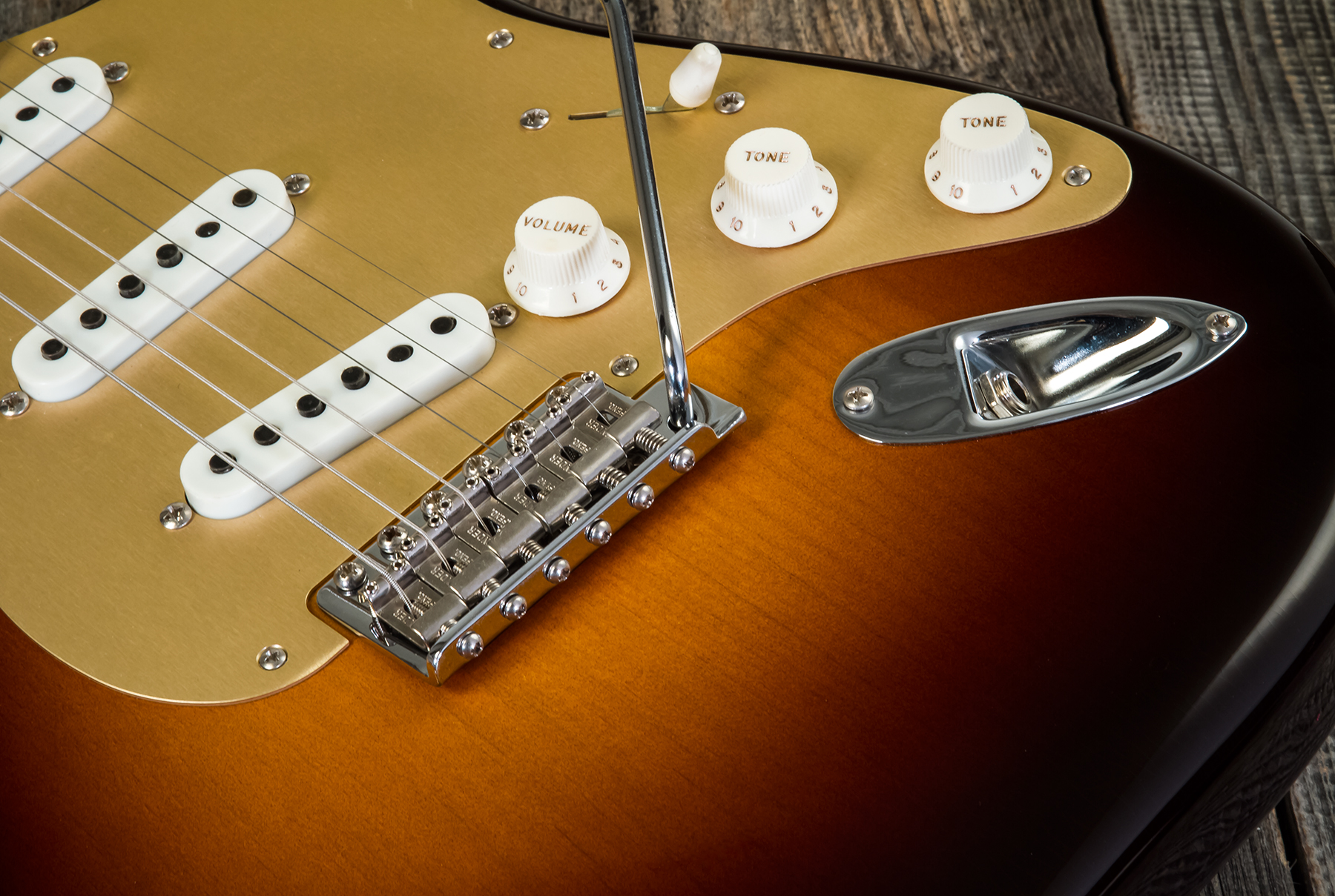 Fender Custom Shop Strat 1957 3s Trem Rw #cz548509 - Closet Classic 2-color Sunburst - Televorm elektrische gitaar - Variation 3