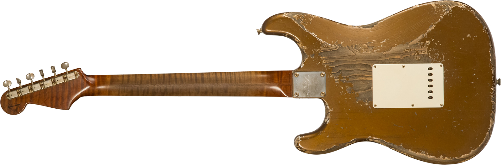 Fender Custom Shop Strat 1957 Masterbuilt D.wilson 3s Trem Mn #cz578116 - Relic Bronze - Elektrische gitaar in Strat vorm - Variation 1