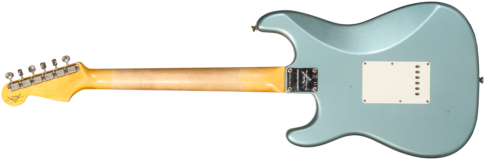 Fender Custom Shop Strat 1959 3s Trem Rw #cz570883 - Journeyman Relic Teal Green Metallic - Elektrische gitaar in Str-vorm - Variation 1