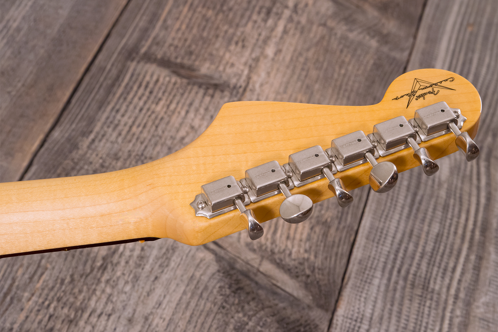 Fender Custom Shop Strat 1959 3s Trem Rw #r143419 - Time Capsule Sonic Blue - Elektrische gitaar in Strat vorm - Variation 13