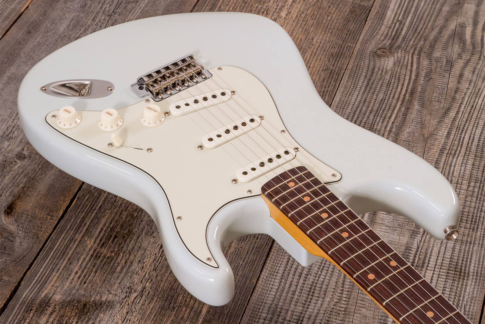 Fender Custom Shop Strat 1959 3s Trem Rw #r143419 - Time Capsule Sonic Blue - Elektrische gitaar in Strat vorm - Variation 2