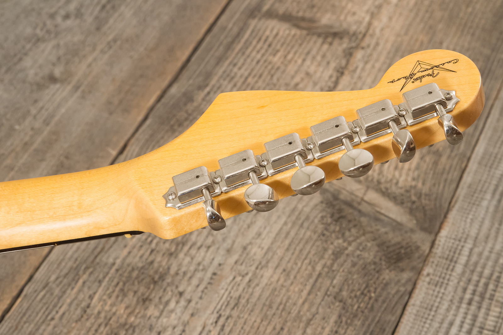 Fender Custom Shop Strat 1959 3s Trem Rw #r144343 - Time Capsule Fiesta Red - Elektrische gitaar in Strat vorm - Variation 11