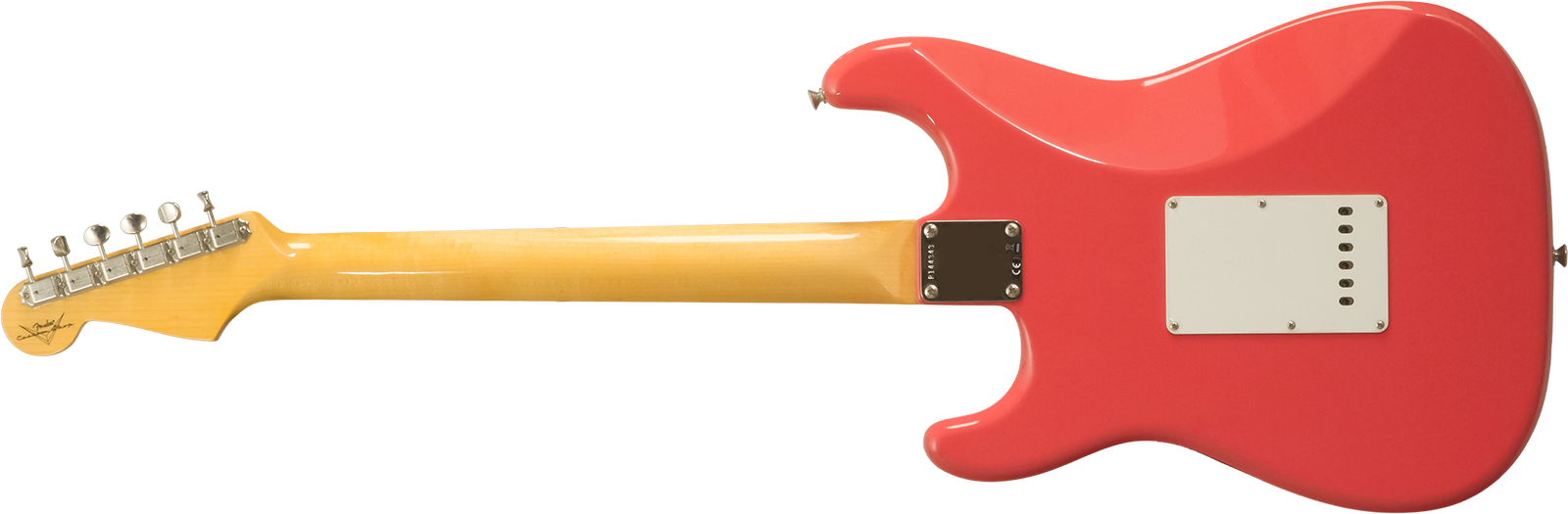 Fender Custom Shop Strat 1959 3s Trem Rw #r144343 - Time Capsule Fiesta Red - Elektrische gitaar in Strat vorm - Variation 1