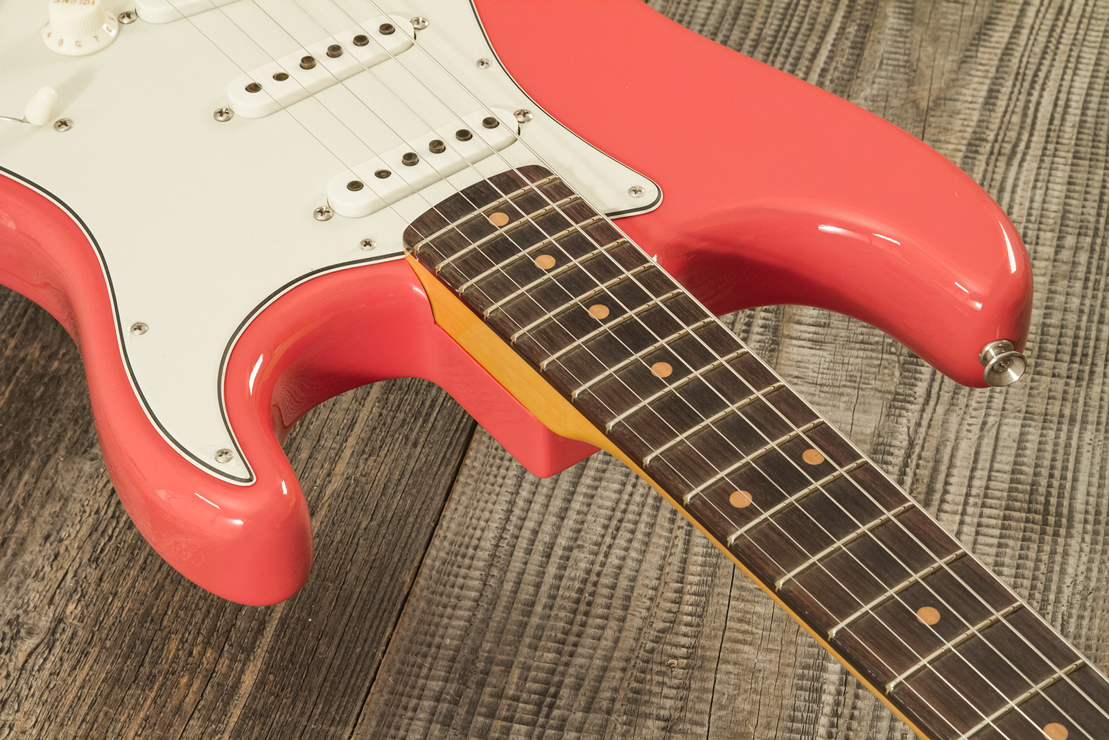 Fender Custom Shop Strat 1959 3s Trem Rw #r144343 - Time Capsule Fiesta Red - Elektrische gitaar in Strat vorm - Variation 4