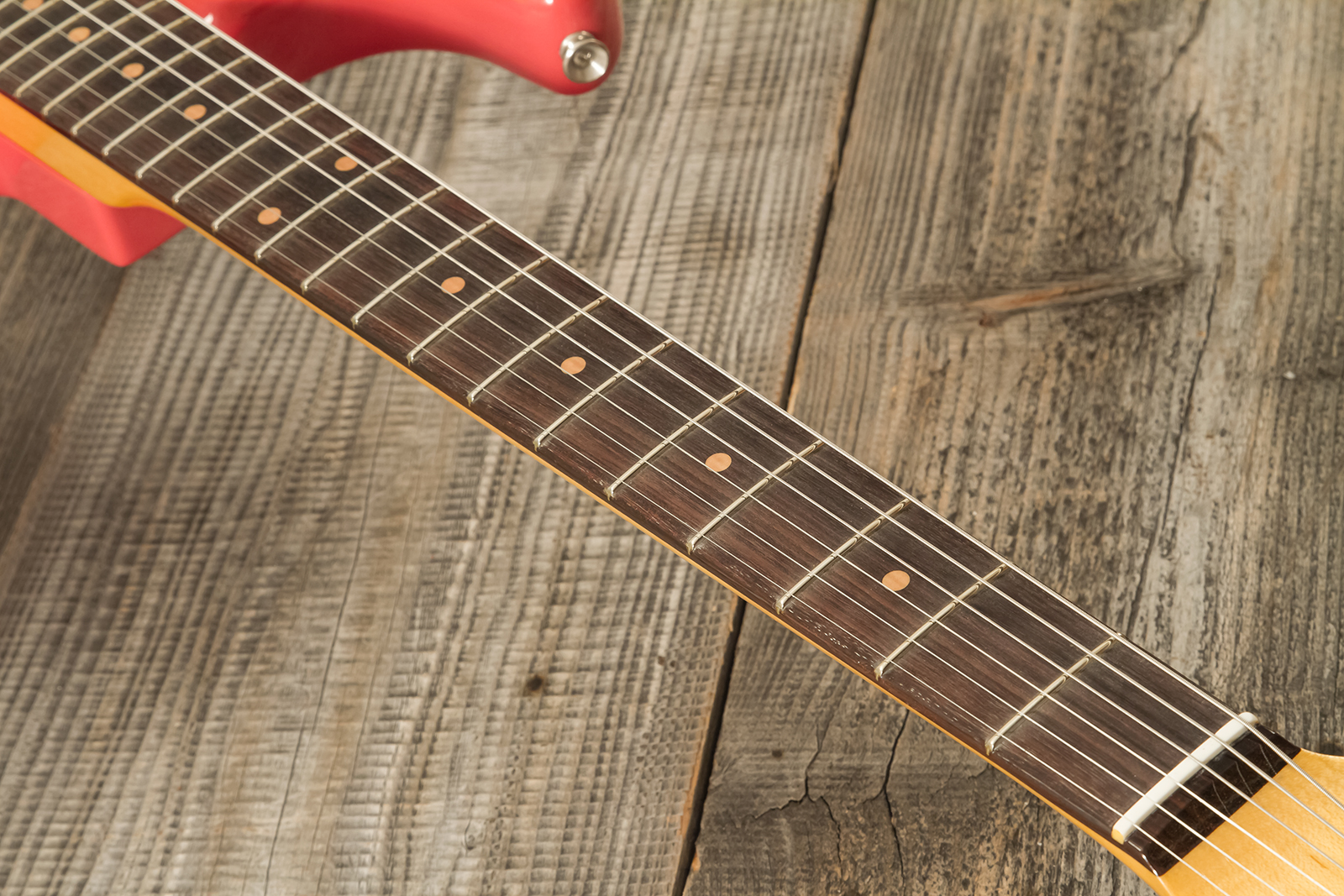 Fender Custom Shop Strat 1959 3s Trem Rw #r144343 - Time Capsule Fiesta Red - Elektrische gitaar in Strat vorm - Variation 5