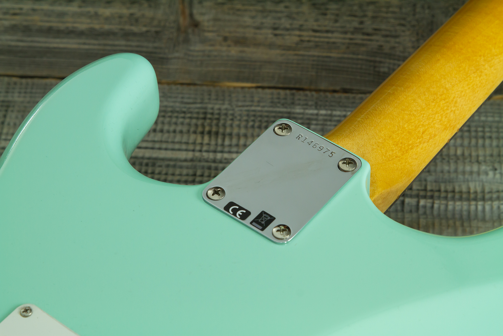 Fender Custom Shop Strat 1959 Vintage Custom 3s Trem Rw #r146975 - Time Capsule Faded Surf Green - Elektrische gitaar in Strat vorm - Variation 9