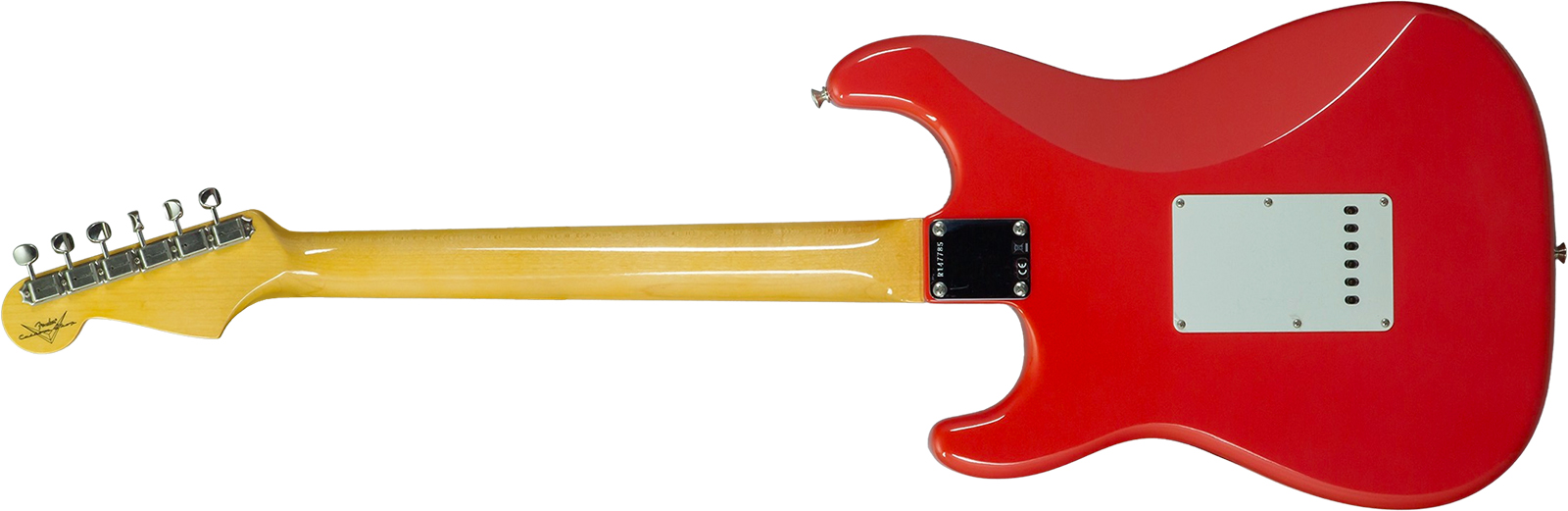 Fender Custom Shop Strat 1959 Vintage Custom 3s Trem Rw #r147785 - Time Capsule Fiesta Red - Elektrische gitaar in Strat vorm - Variation 2