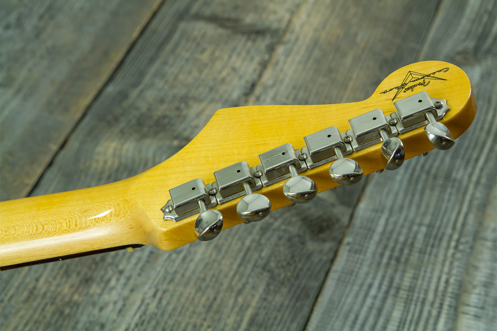 Fender Custom Shop Strat 1959 Vintage Custom 3s Trem Rw #r148219 - Time Capsule Fiesta Red - Elektrische gitaar in Strat vorm - Variation 15