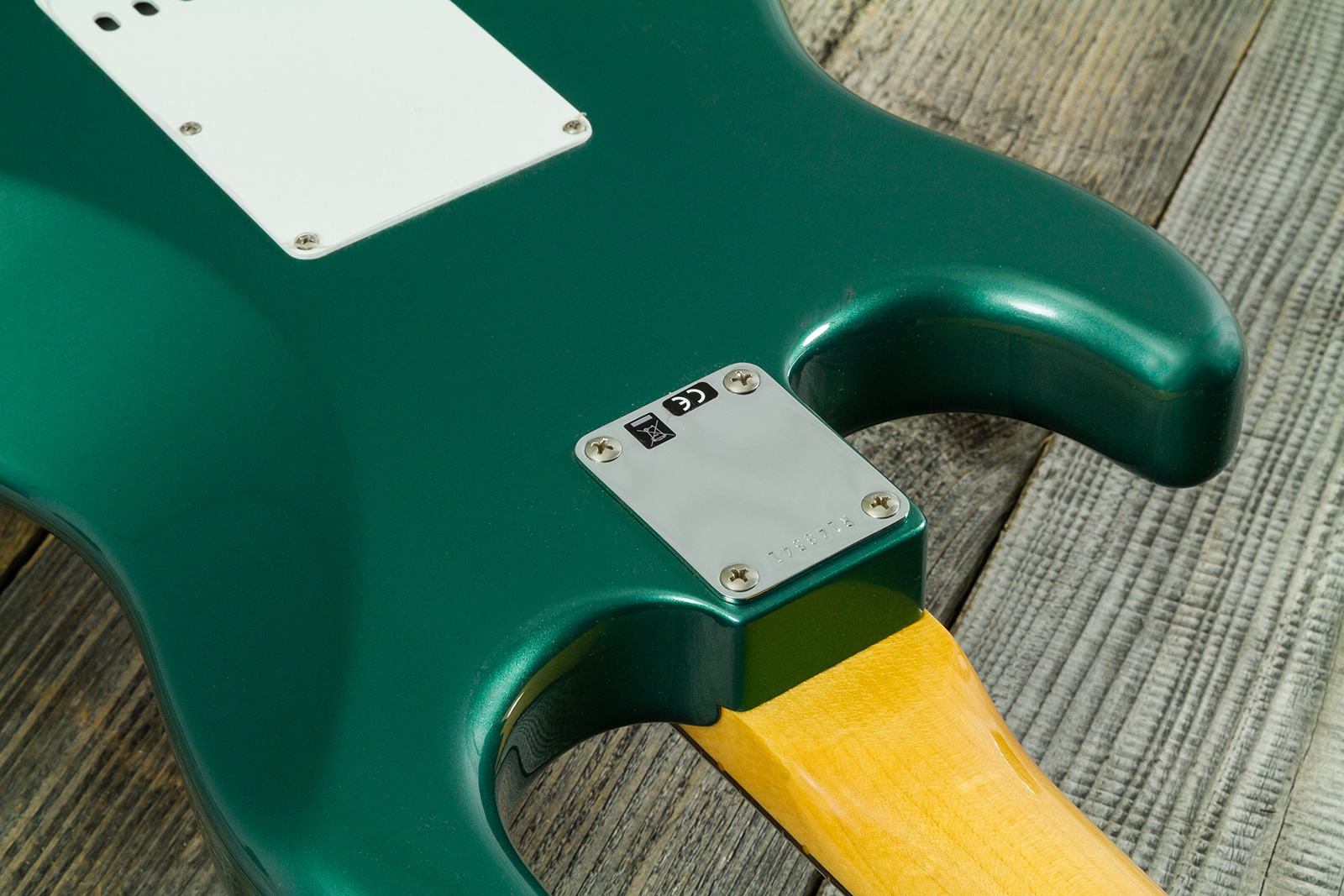 Fender Custom Shop Strat 1959 Vintage Custom 3s Trem Rw #r148541 - Time Capsule Sherwood Green Metallic - Elektrische gitaar in Strat vorm - Variation