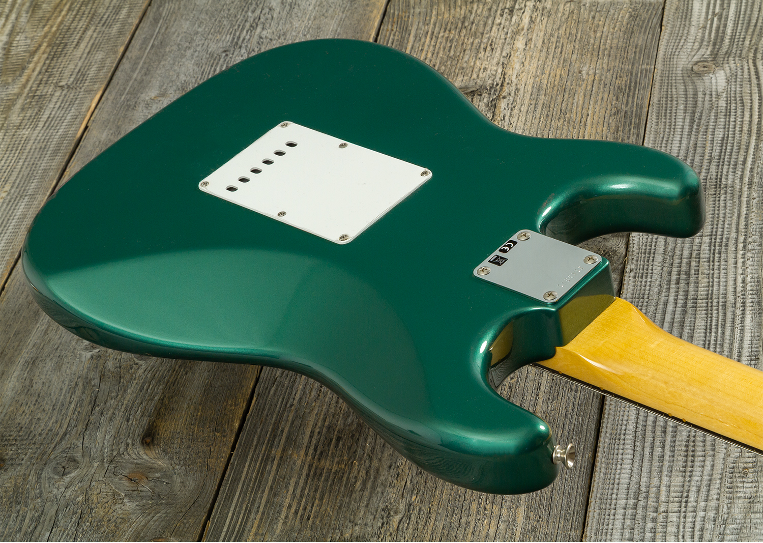 Fender Custom Shop Strat 1959 Vintage Custom 3s Trem Rw #r148541 - Time Capsule Sherwood Green Metallic - Elektrische gitaar in Strat vorm - Variation