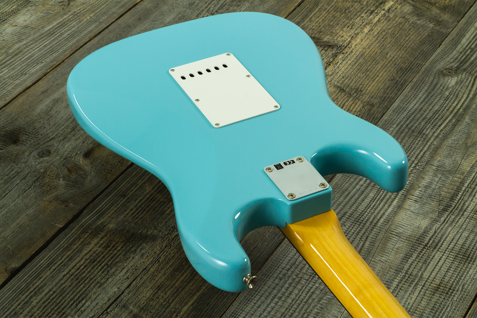 Fender Custom Shop Strat 1959 Vintage Custom 3s Trem Rw #r150835 - Time Capsule Daphne Blue - Elektrische gitaar in Strat vorm - Variation 12