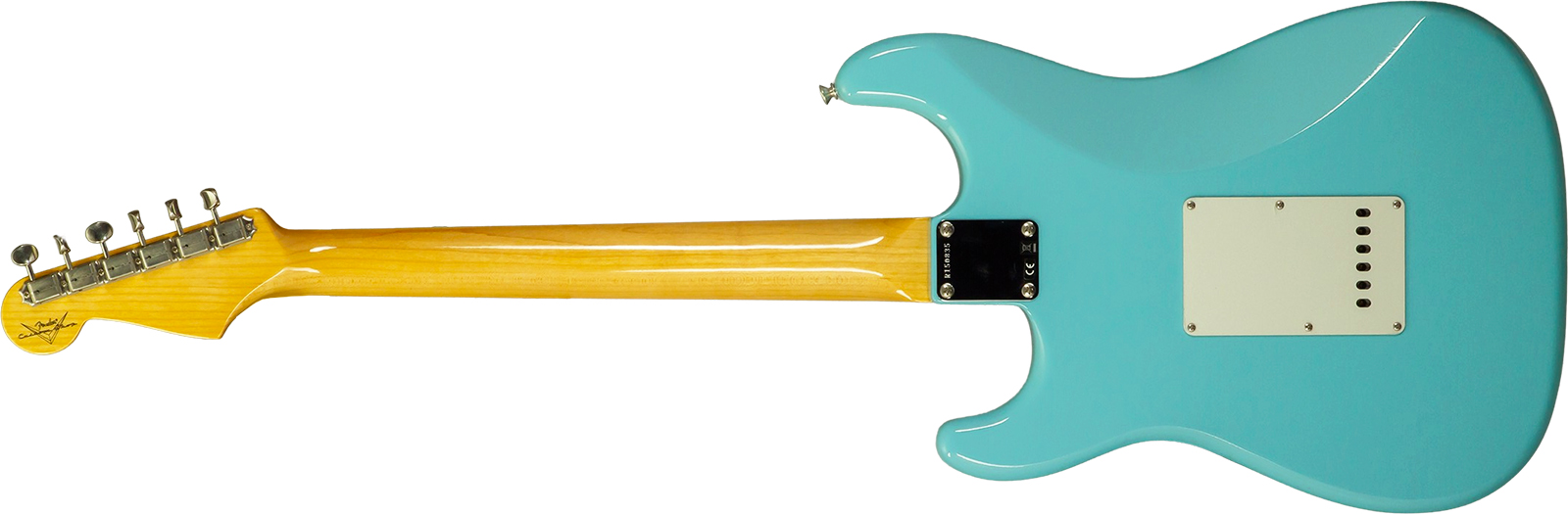 Fender Custom Shop Strat 1959 Vintage Custom 3s Trem Rw #r150835 - Time Capsule Daphne Blue - Elektrische gitaar in Strat vorm - Variation 1