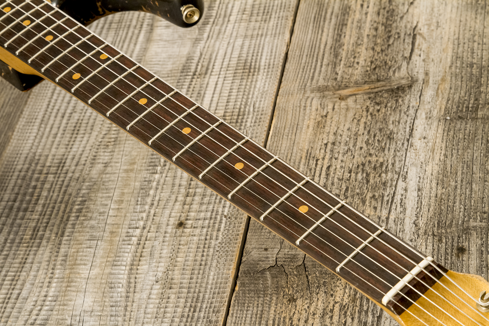 Fender Custom Shop Strat 1960 Roasted 3s Trem Rw #cz583123 - Super Heavy Relic 3-color Sunburst - Elektrische gitaar in Strat vorm - Variation 5
