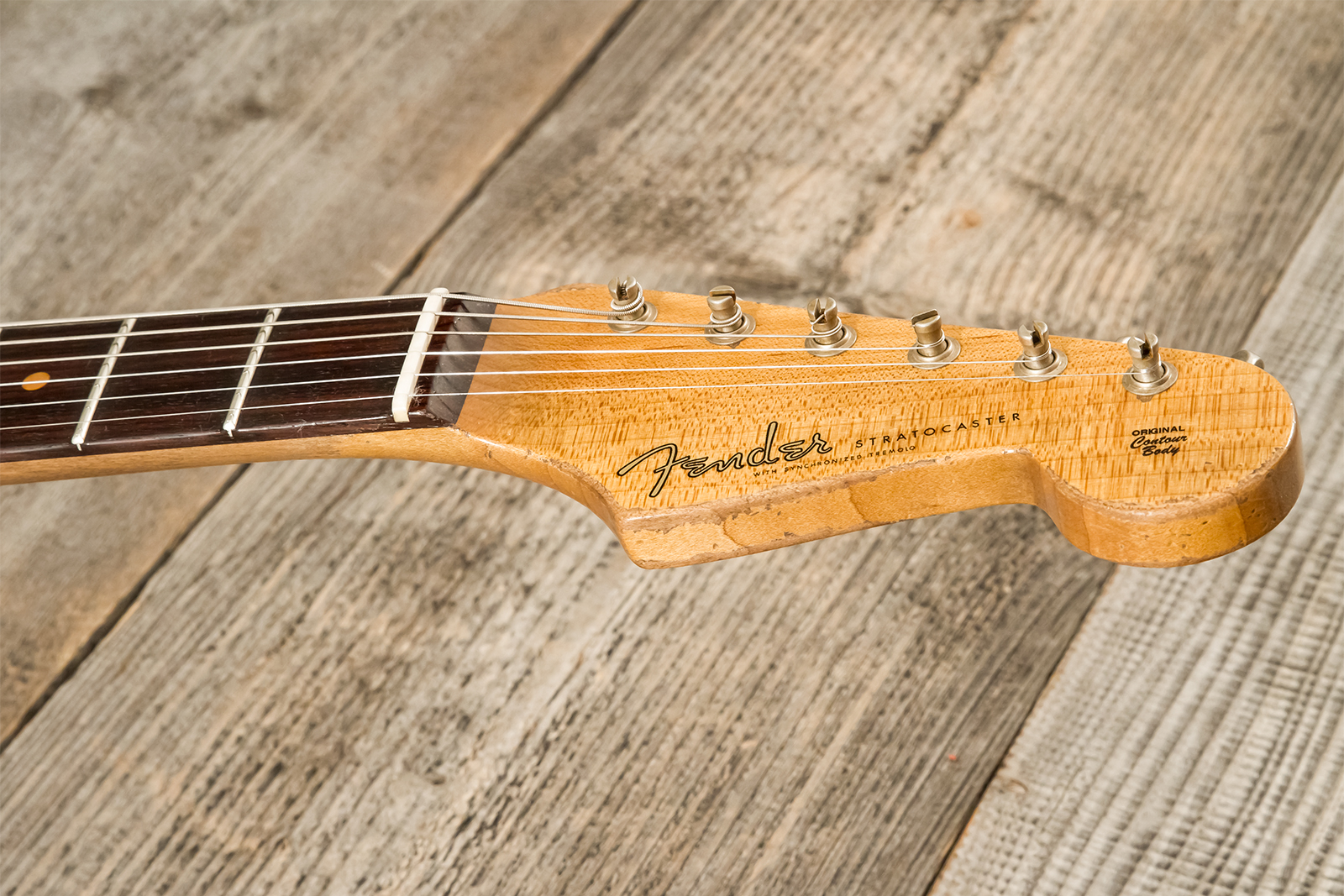 Fender Custom Shop Strat 1960 Roasted 3s Trem Rw #cz583123 - Super Heavy Relic 3-color Sunburst - Elektrische gitaar in Strat vorm - Variation 6