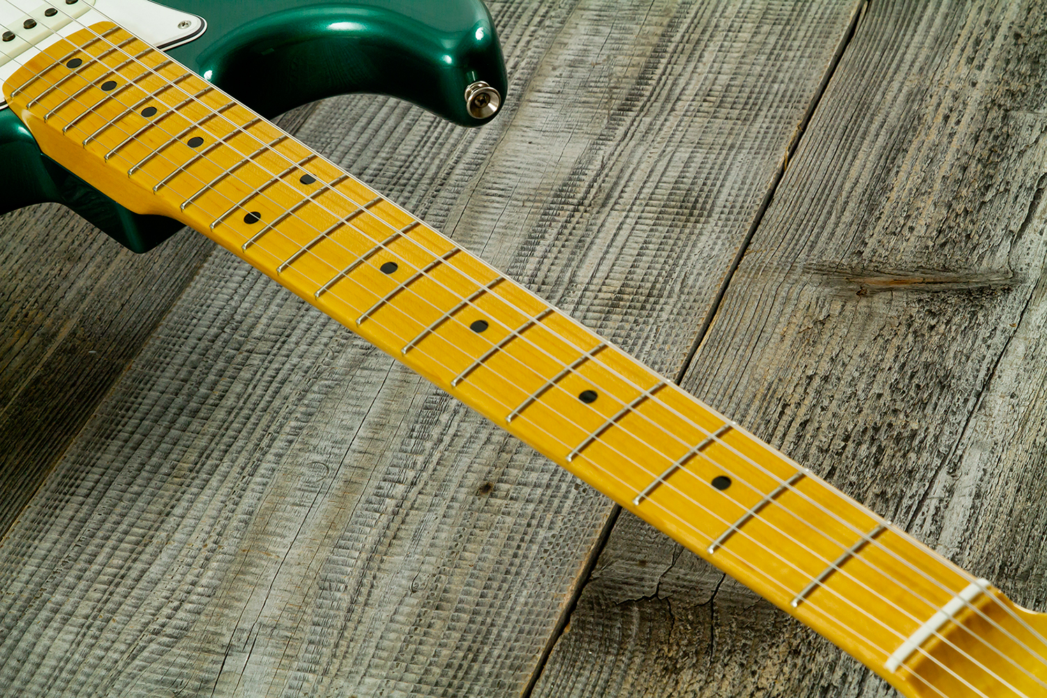 Fender Custom Shop Strat 1962 Vintage Custom 3s Trem Mn - Time Capsule Sherwood Green Metallic - Elektrische gitaar in Strat vorm - Variation 16