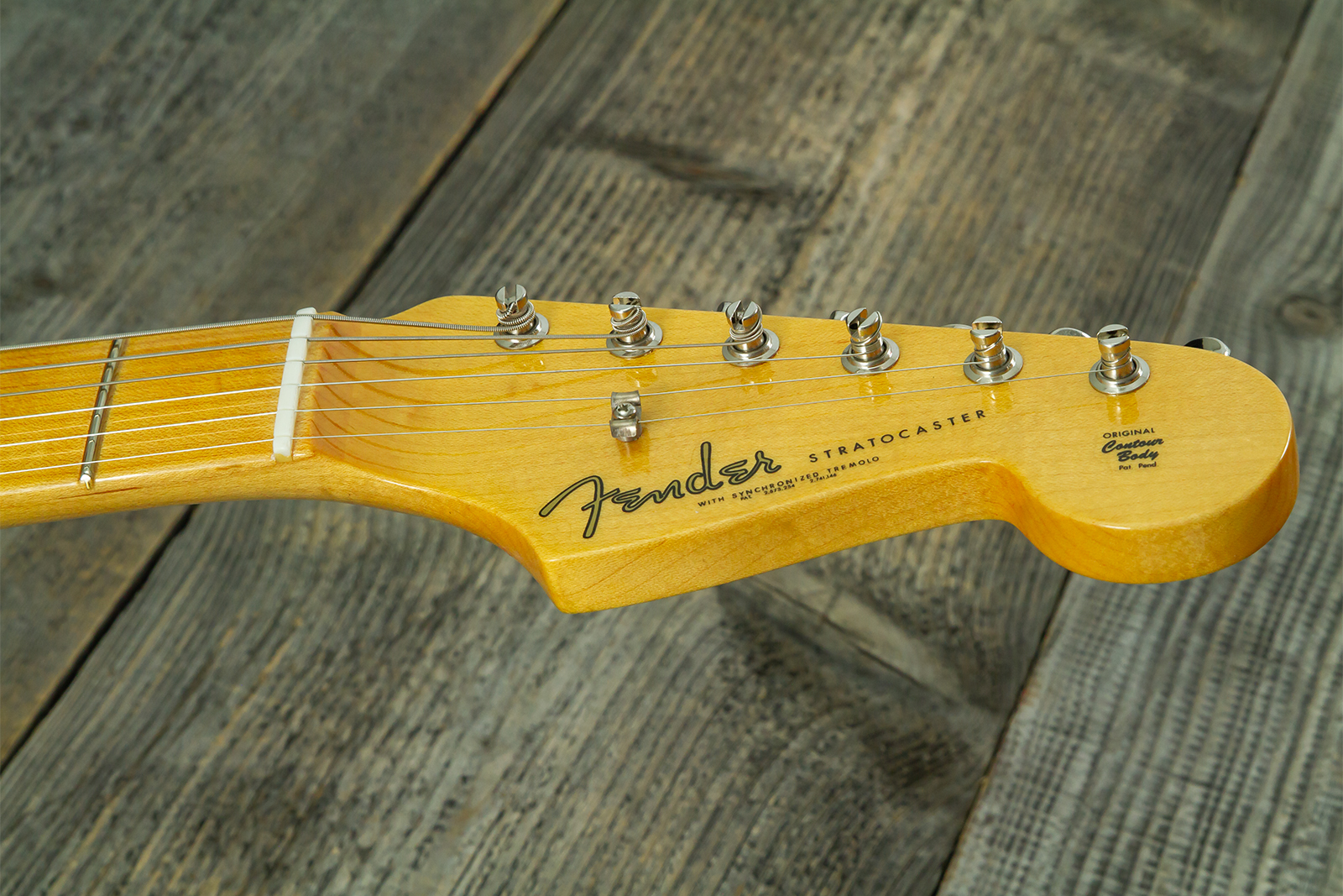 Fender Custom Shop Strat 1962 Vintage Custom 3s Trem Mn - Time Capsule Sherwood Green Metallic - Elektrische gitaar in Strat vorm - Variation 17