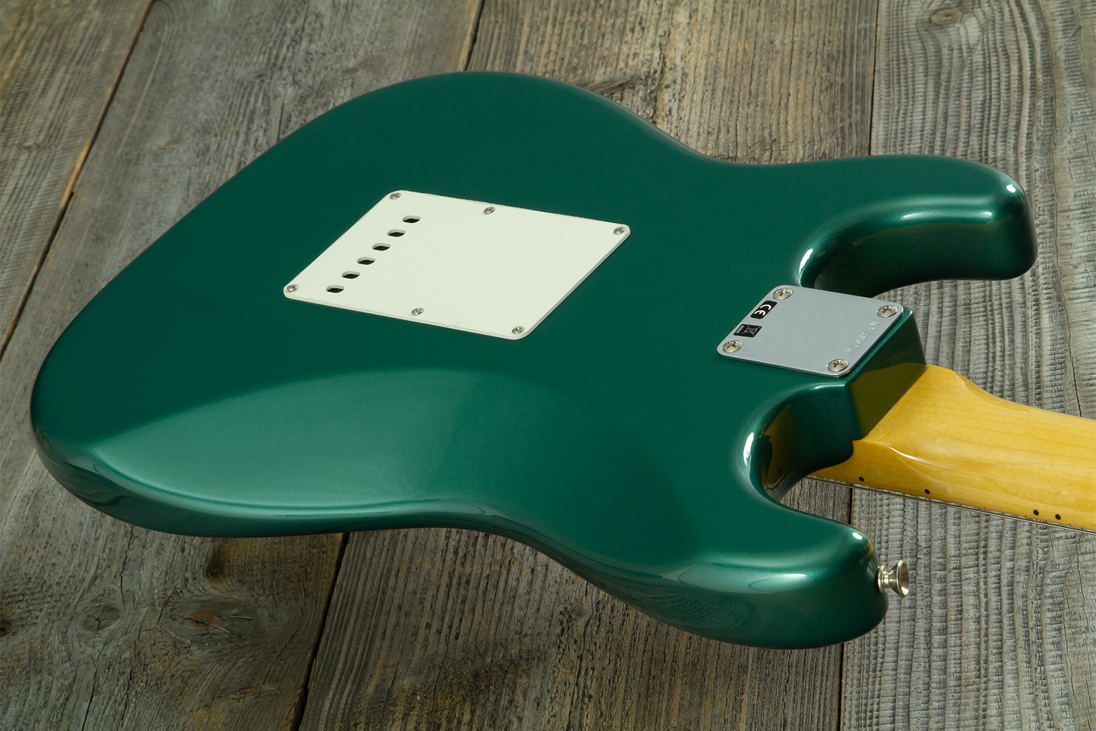 Fender Custom Shop Strat 1962 Vintage Custom 3s Trem Mn - Time Capsule Sherwood Green Metallic - Elektrische gitaar in Strat vorm - Variation 18