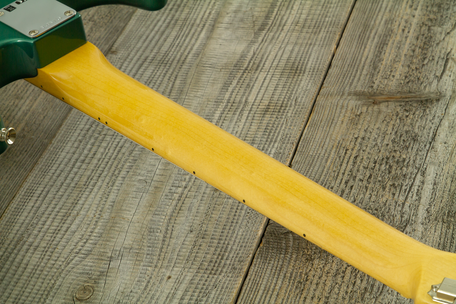 Fender Custom Shop Strat 1962 Vintage Custom 3s Trem Mn - Time Capsule Sherwood Green Metallic - Elektrische gitaar in Strat vorm - Variation 20