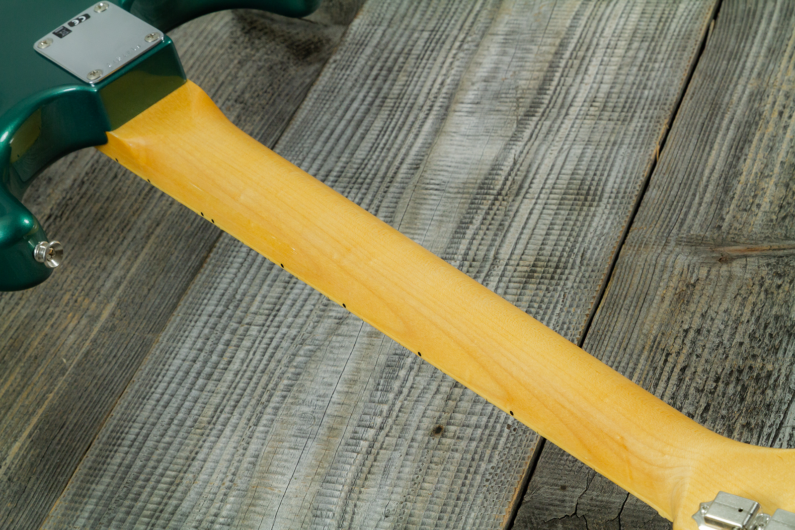 Fender Custom Shop Strat 1962 Vintage Custom 3s Trem Mn #r147972 - Time Capsule Sherwood Green Metallic - Elektrische gitaar in Strat vorm - Variation