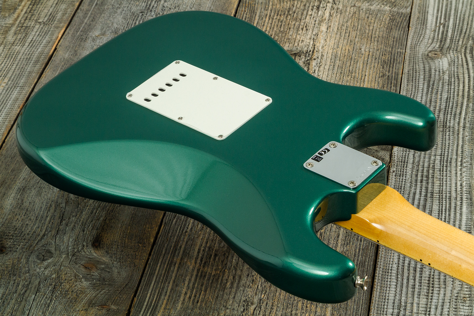 Fender Custom Shop Strat 1962 Vintage Custom 3s Trem Mn #r147972 - Time Capsule Sherwood Green Metallic - Elektrische gitaar in Strat vorm - Variation