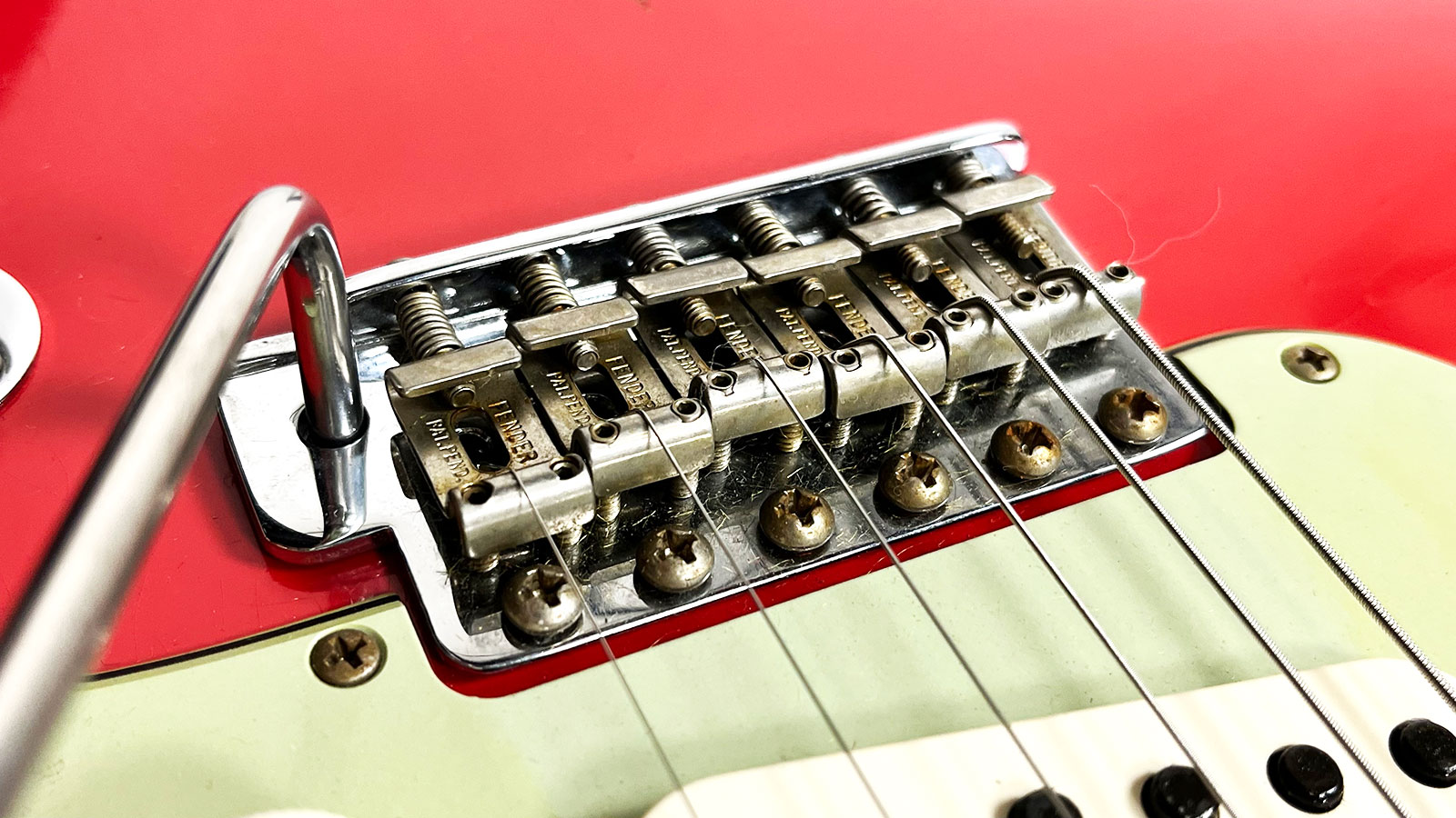 Fender Custom Shop Strat 1963 3s Trem Rw #r117571 - Relic Fiesta Red - Elektrische gitaar in Str-vorm - Variation 2