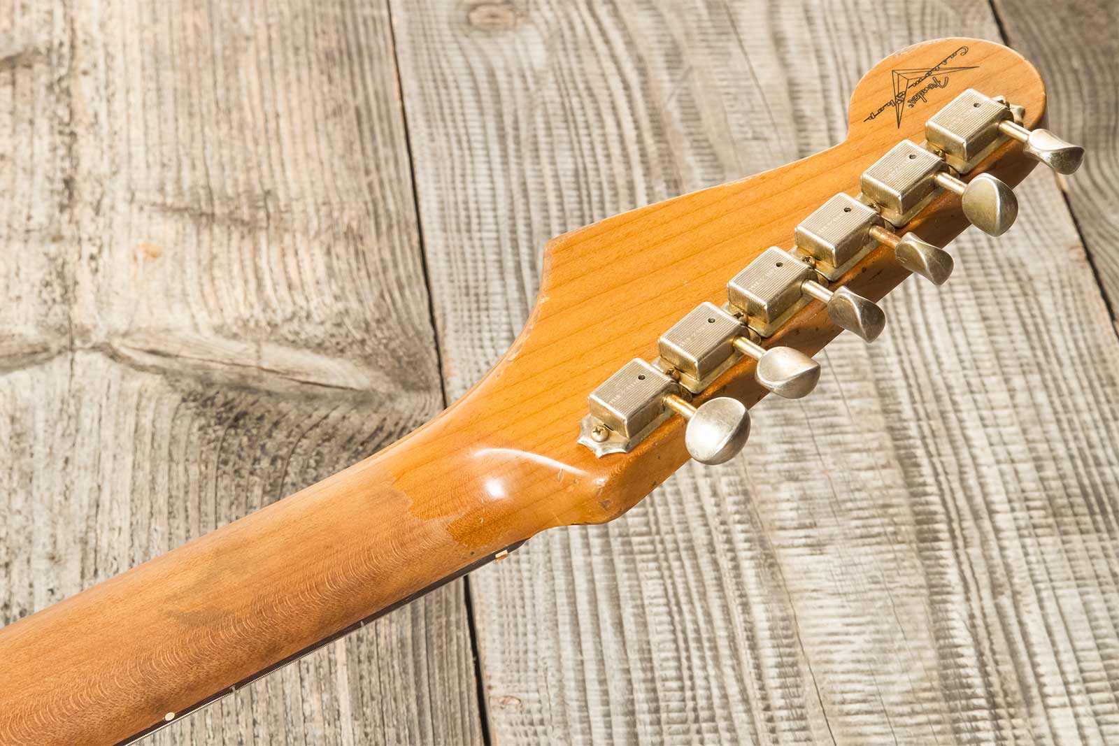 Fender Custom Shop Strat 1963 3s Trem Rw #r136169 - Super Heavy Relic Sparkle 3-color Sunburst - Elektrische gitaar in Str-vorm - Variation 10