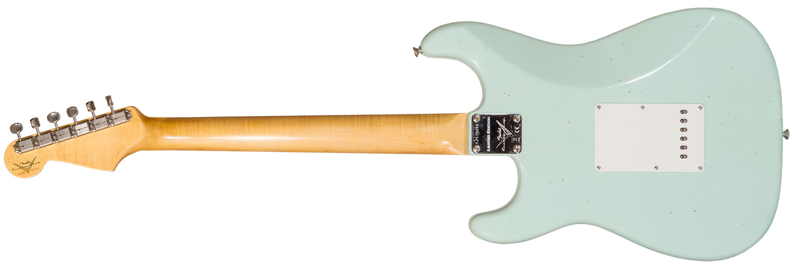 Fender Custom Shop Strat 1964 3s Trem Rw #cz570381 - Journeyman Relic Aged Surf Green - Elektrische gitaar in Str-vorm - Variation 1