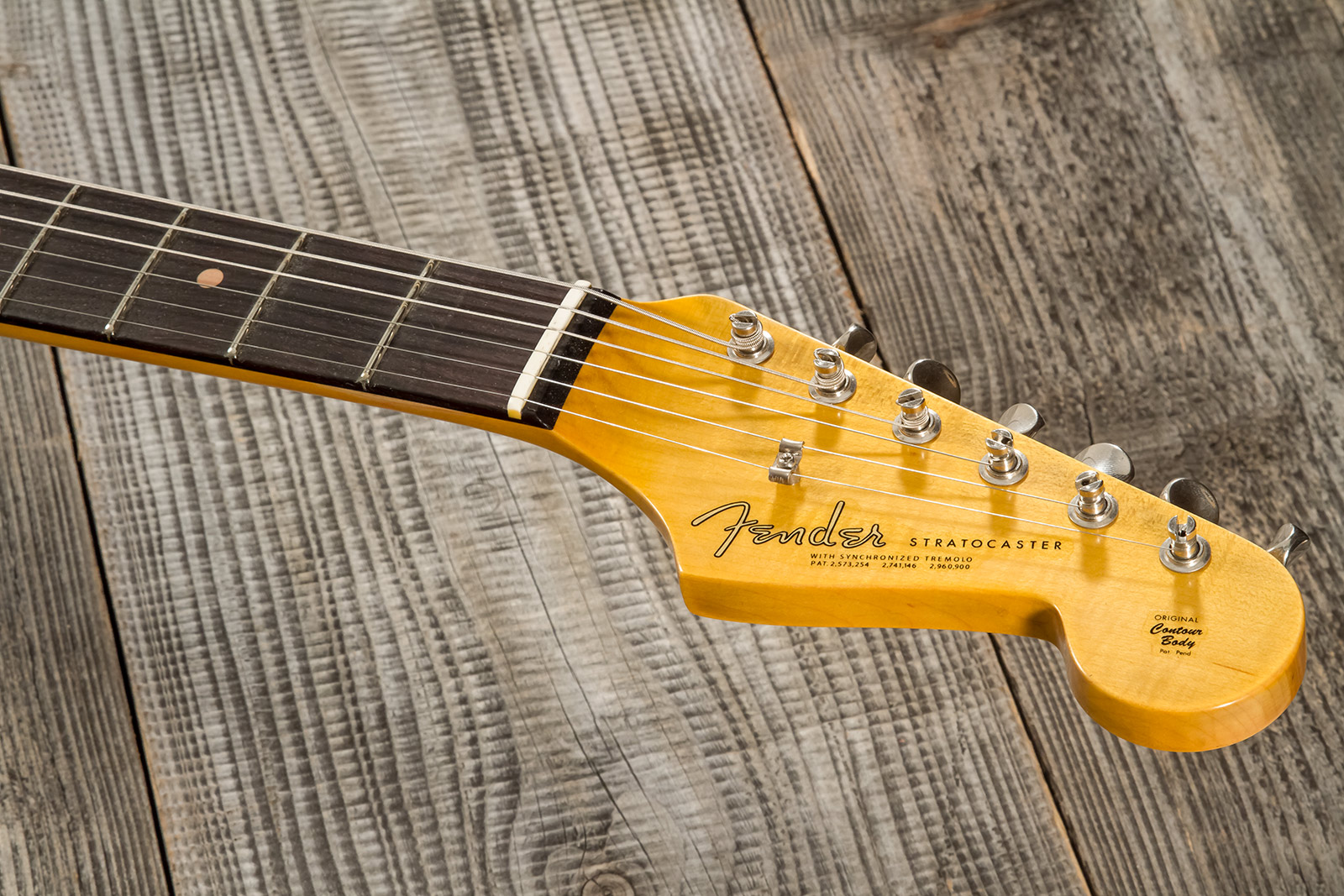 Fender Custom Shop Strat 1964 3s Trem Rw #cz570381 - Journeyman Relic Aged Surf Green - Elektrische gitaar in Str-vorm - Variation 7