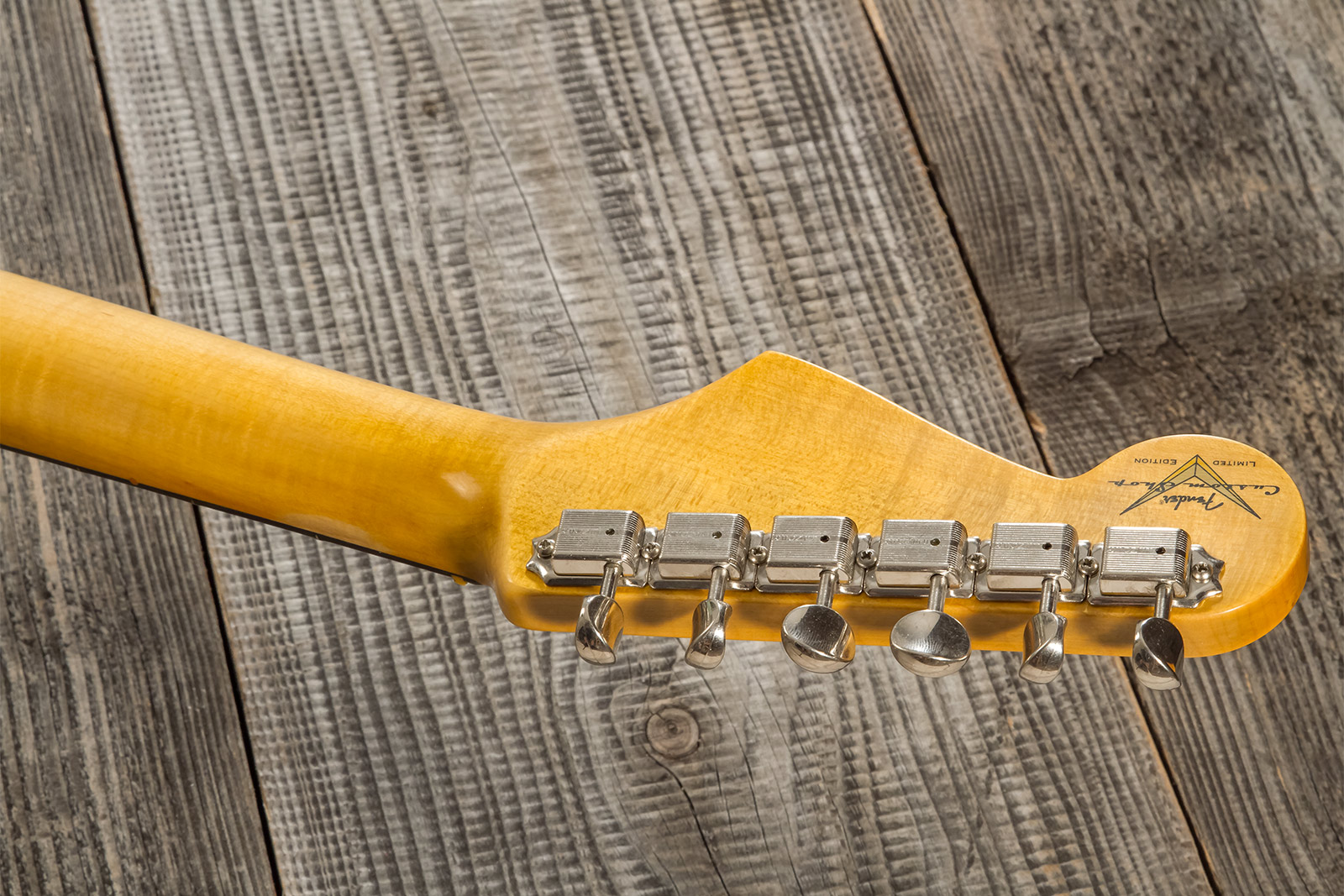 Fender Custom Shop Strat 1964 3s Trem Rw #cz570381 - Journeyman Relic Aged Surf Green - Elektrische gitaar in Str-vorm - Variation 8