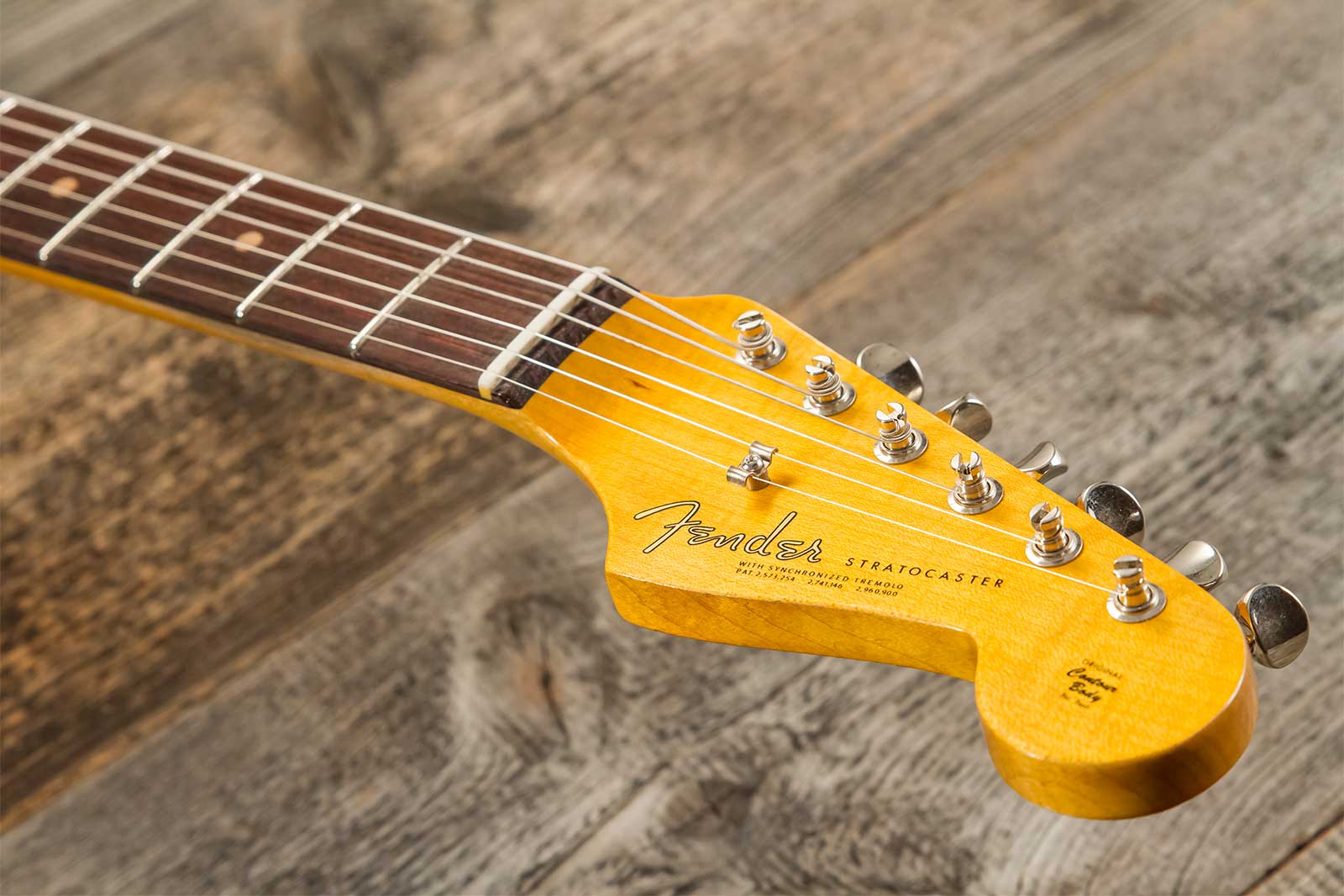 Fender Custom Shop Strat 1964 3s Trem Rw #cz579859 - Journey Man Relic Aged Surf Green - Elektrische gitaar in Str-vorm - Variation 8